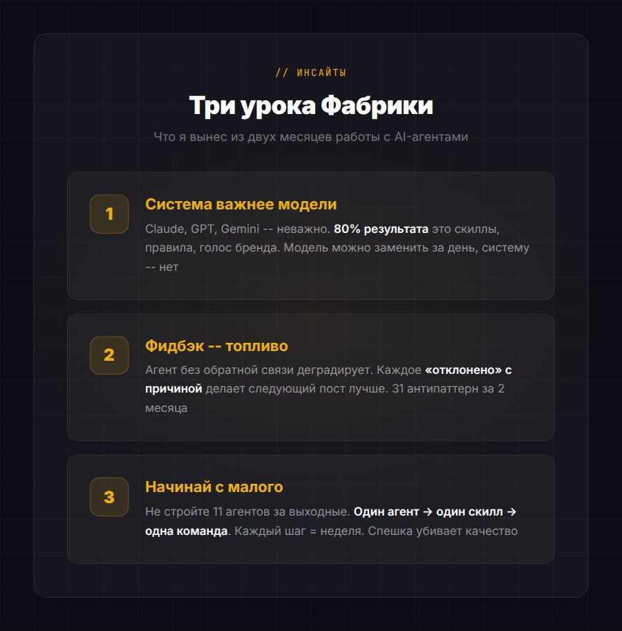 Три ключевых урока из работы с AI-агентами